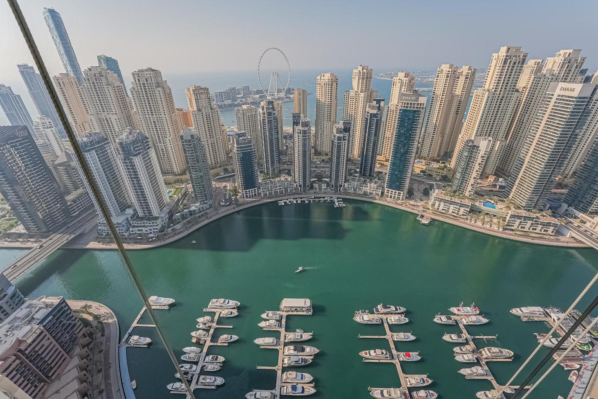 Modern 2Br High Floor Haven In Vida Dubai Marina Apartment Ngoại thất bức ảnh