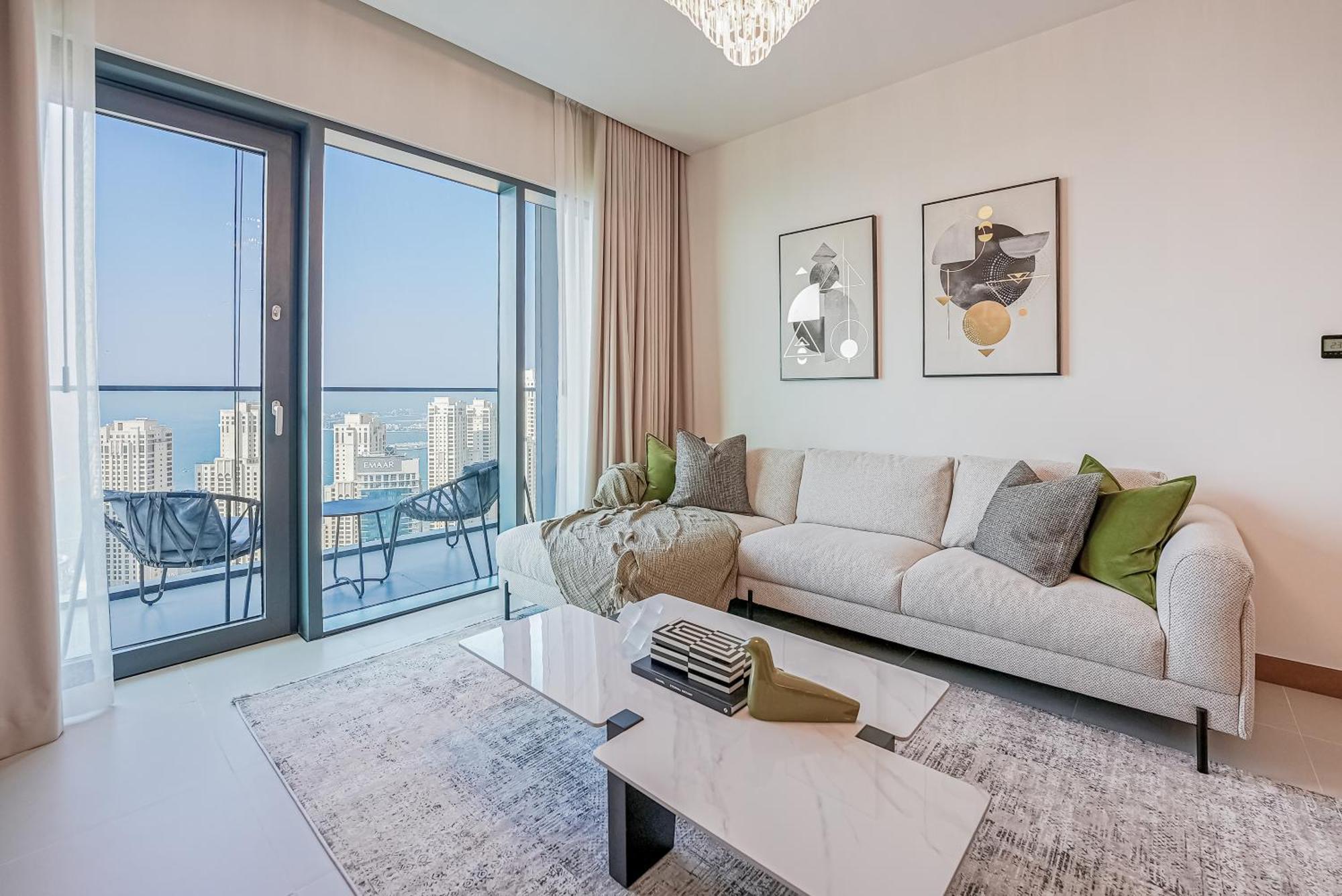 Modern 2Br High Floor Haven In Vida Dubai Marina Apartment Ngoại thất bức ảnh
