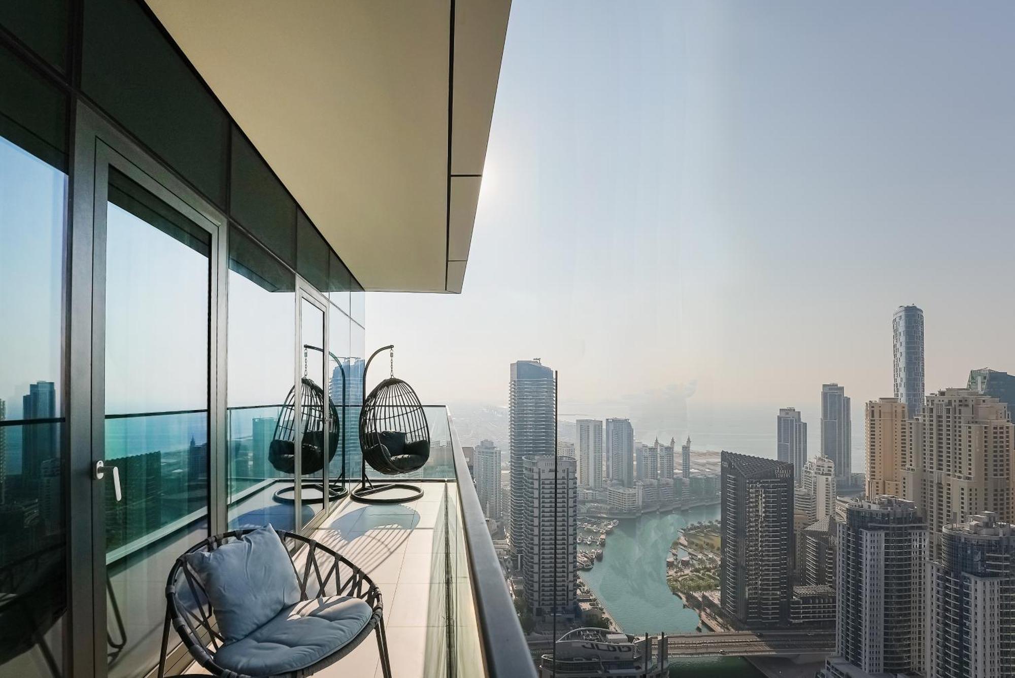Modern 2Br High Floor Haven In Vida Dubai Marina Apartment Ngoại thất bức ảnh
