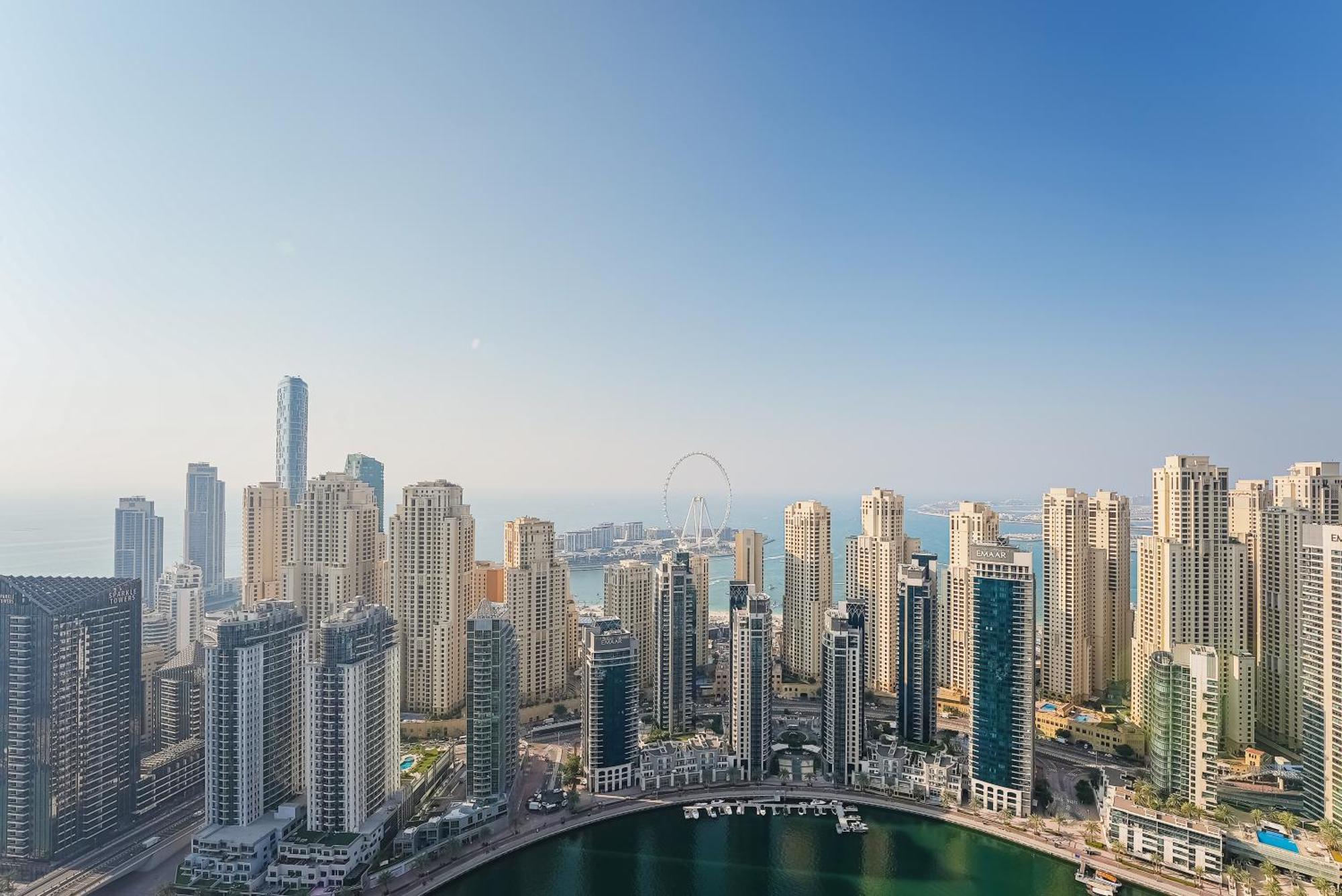 Modern 2Br High Floor Haven In Vida Dubai Marina Apartment Ngoại thất bức ảnh